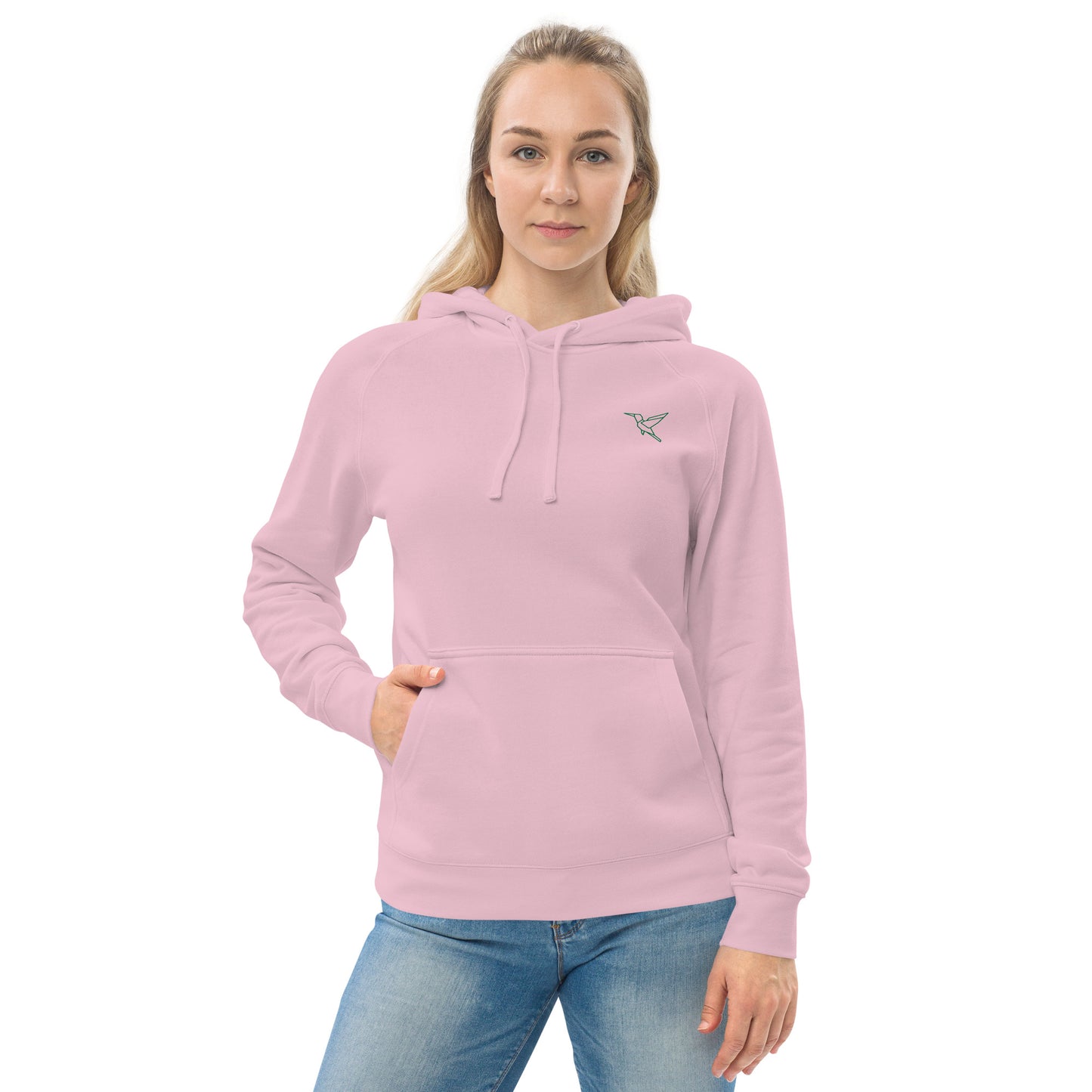 Origami Kangaroo Pocket Womens Hoodie