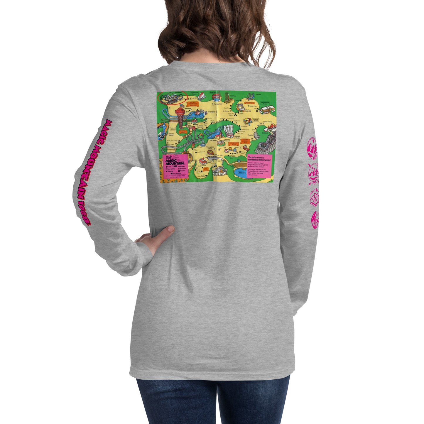 MAGIC MOUNTAIN 1988 Longsleeve Gift Shop Shirt