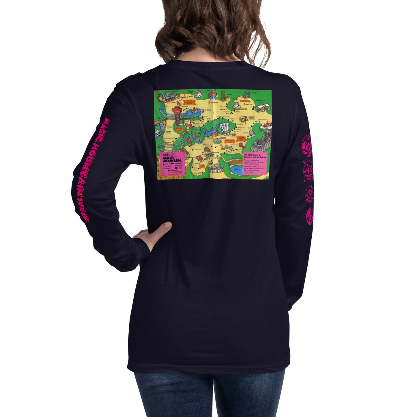 MAGIC MOUNTAIN 1988 Longsleeve Gift Shop Shirt