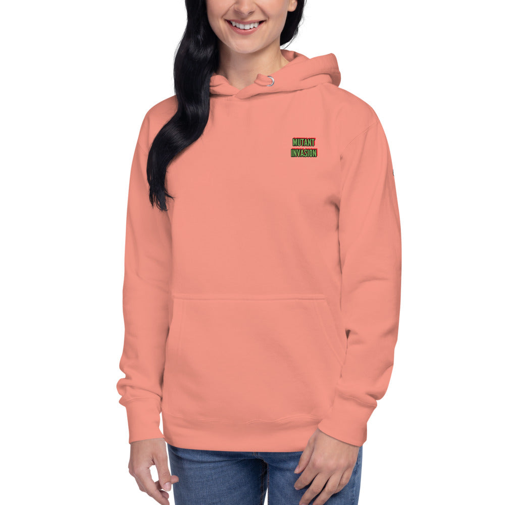 MUTANT INVASION Mauve Hoodie