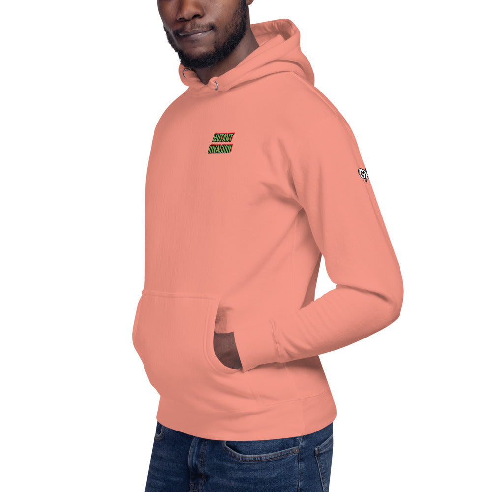 MUTANT INVASION Mauve Hoodie