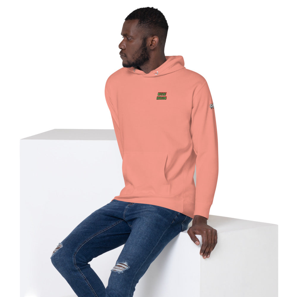 MUTANT INVASION Mauve Hoodie