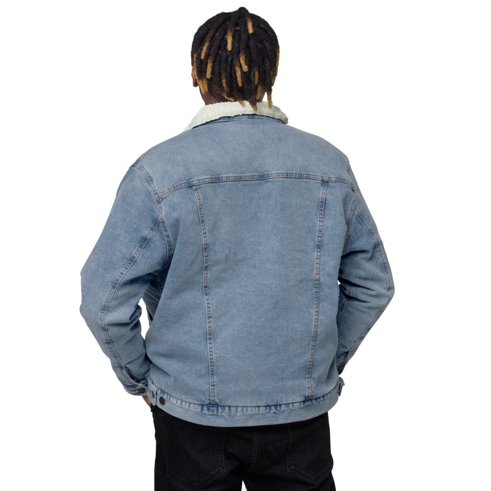 GXNE Unisex Denim Sherpa Jacket