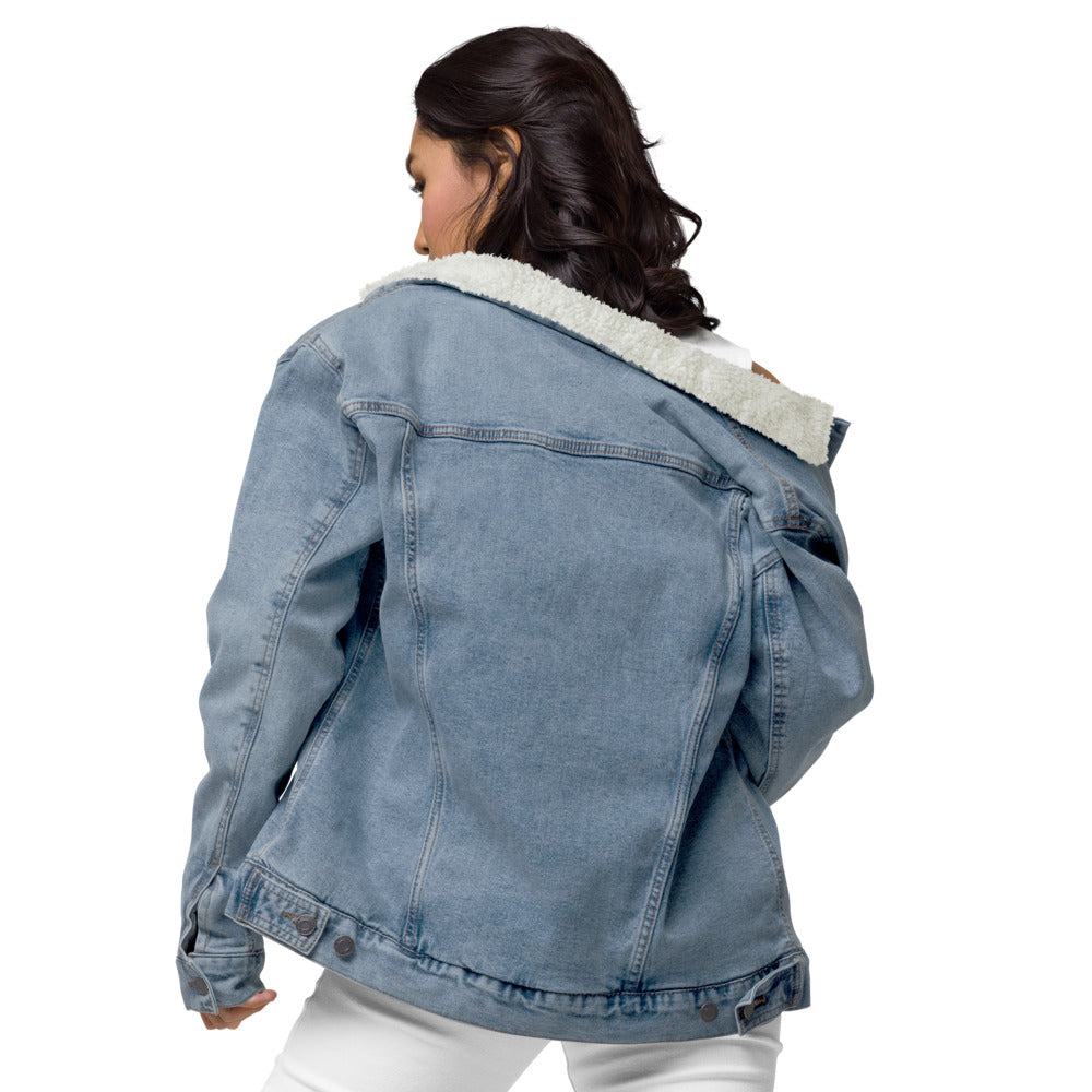 GXNE Unisex Denim Sherpa Jacket