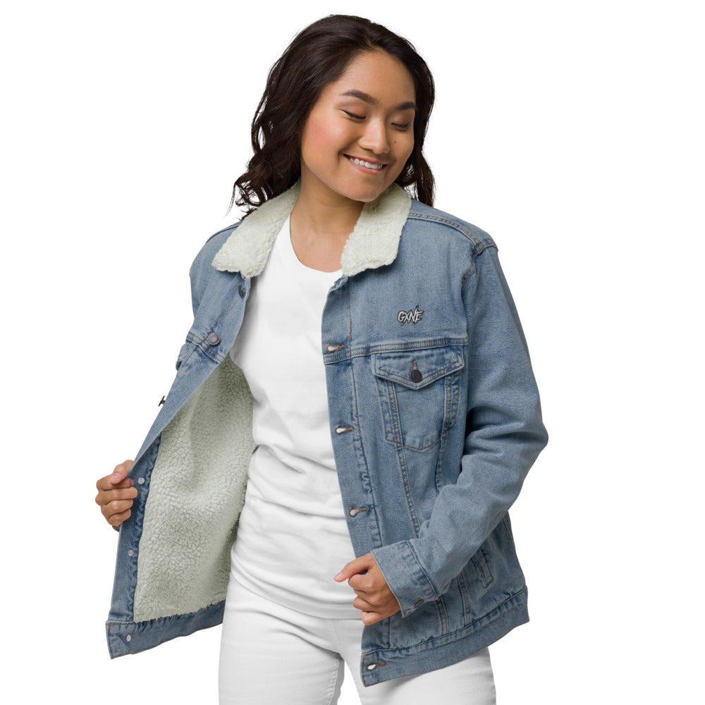 GXNE Unisex Denim Sherpa Jacket