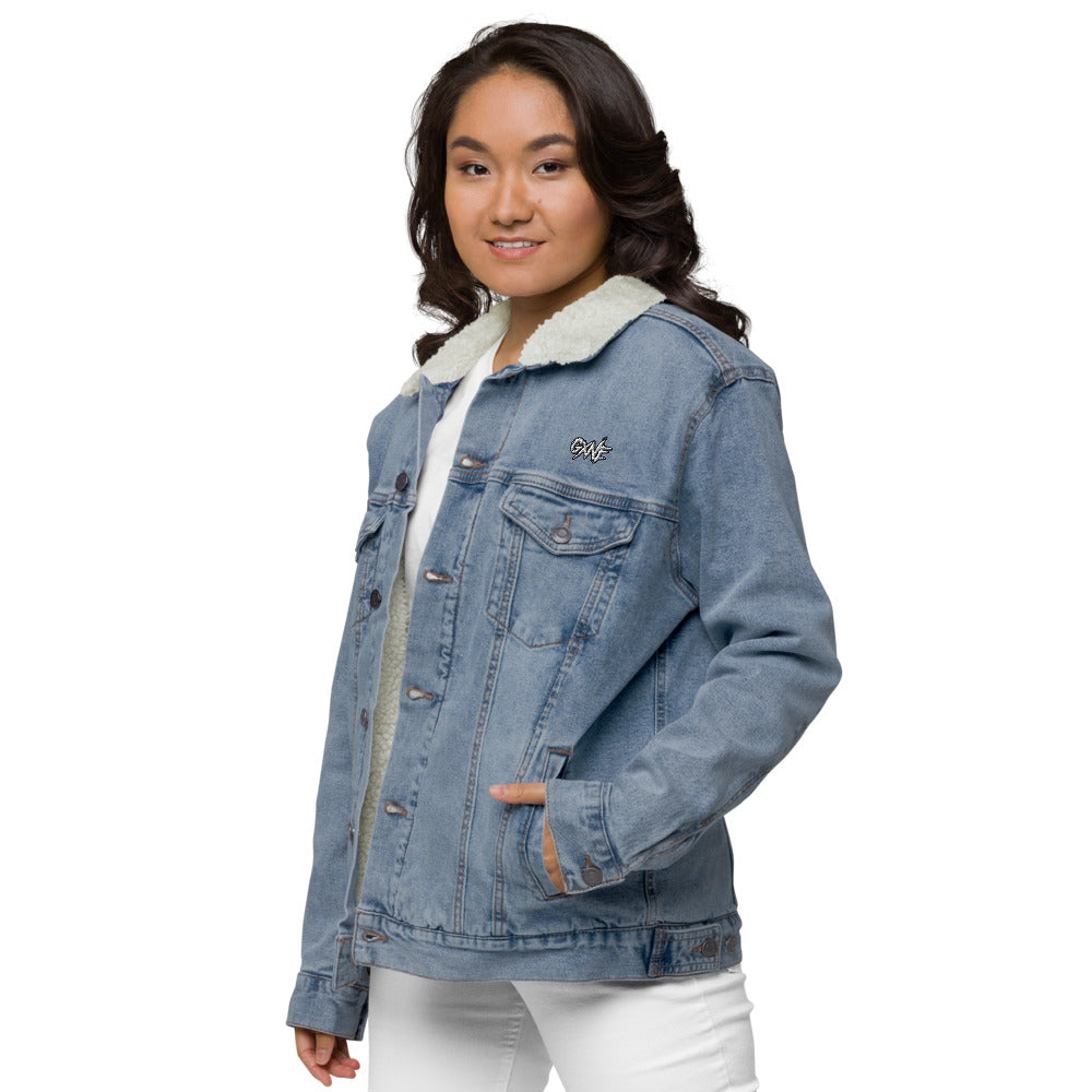 GXNE Unisex Denim Sherpa Jacket