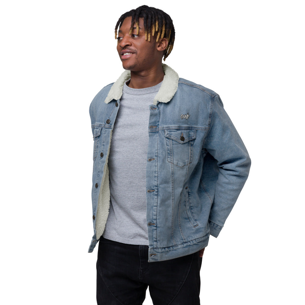 GXNE Unisex Denim Sherpa Jacket