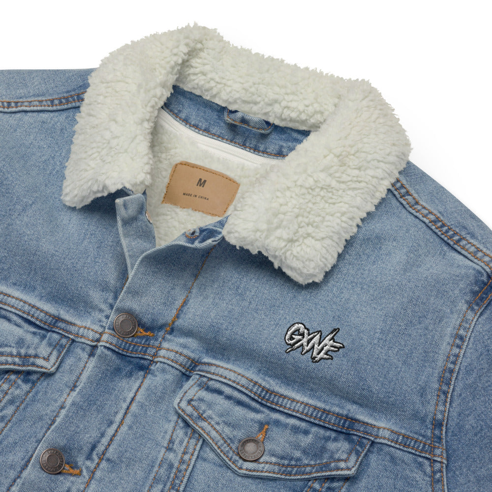 GXNE Unisex Denim Sherpa Jacket